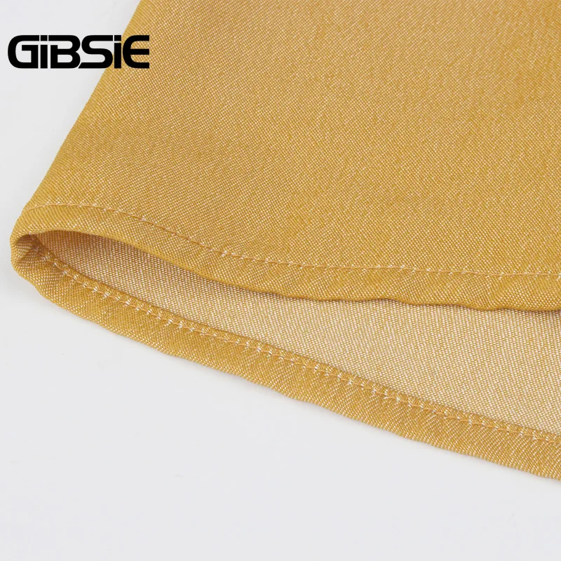 

GIBSIE Plus Size Button Front Women Summer Dress Cap Sleeve O-Neck Solid A-Line Midi Dresses Female OL Casual Tunic Dress 2020