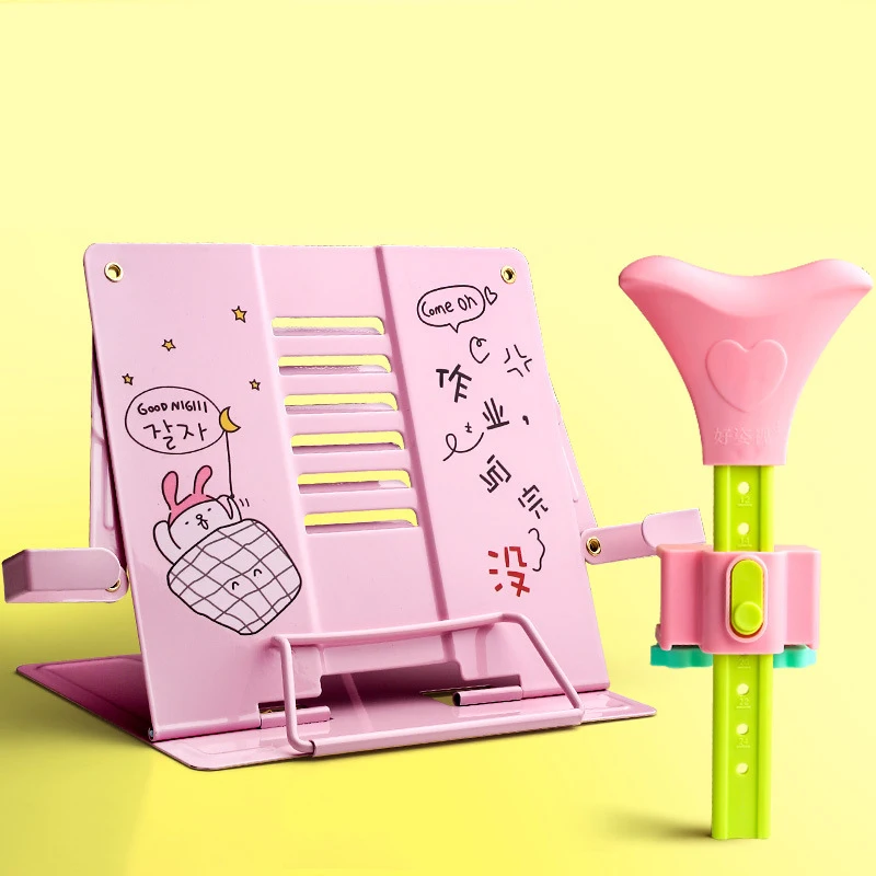 

2021 Adjustable Portable Metal Adjustable Reading Book Holder Support Document Shelf Bookstand Tablet Music Score Recipe Stand