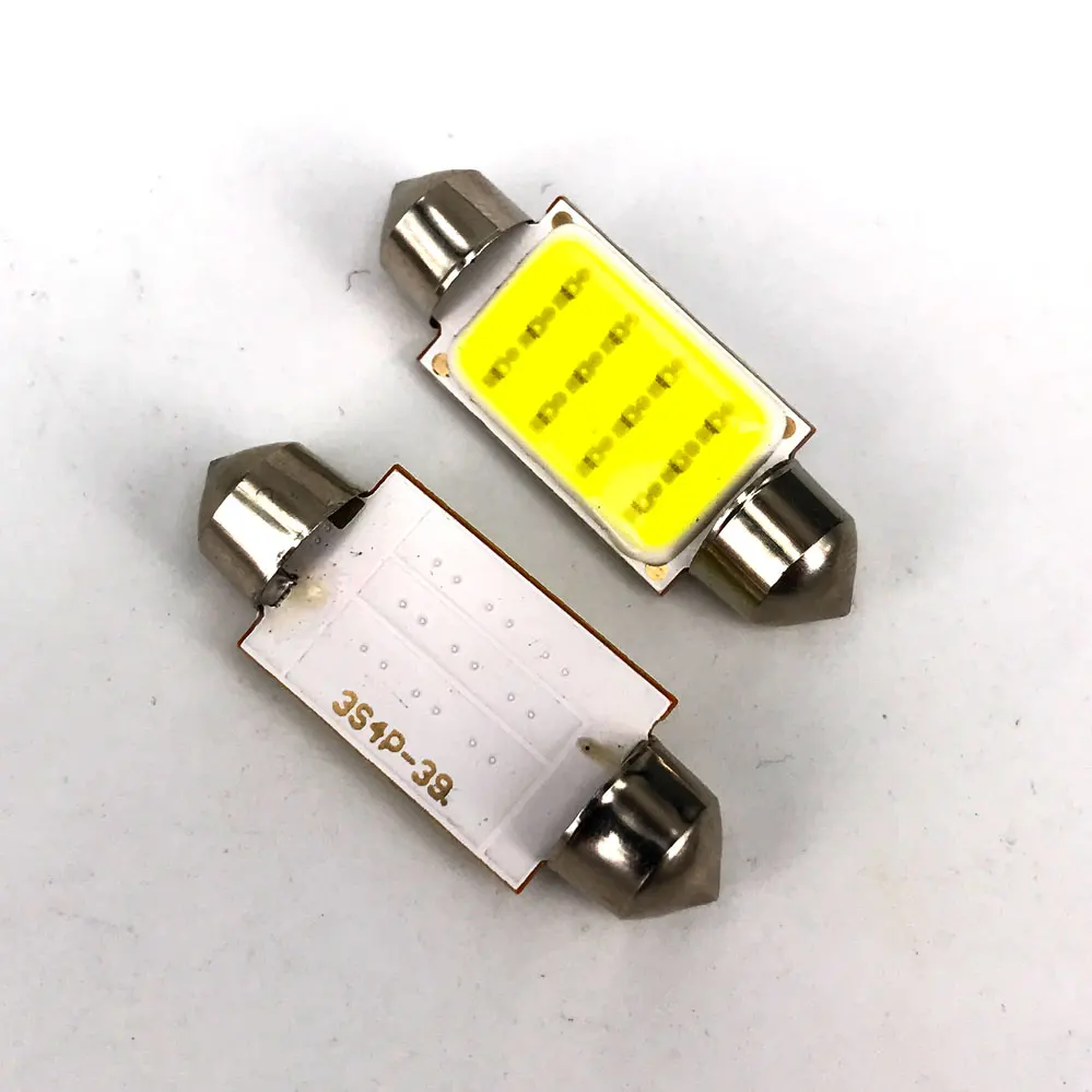 1X dome 31 мм 36 39 42 C5W Автомобильный светодиодный фестон светильник COB 12 chip Auto супер