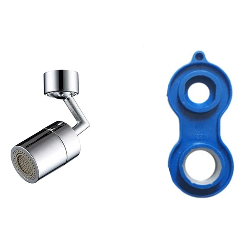 

720 Degrees Universal Splash Filter Faucet Spray Head Anti Splash Filter Faucet Movable with Withdrawal Tool