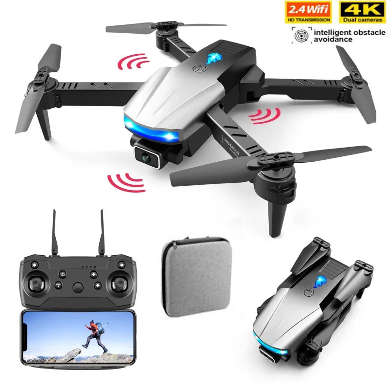 

Best S85 RC Mini Drone 4k HD Dual Camera Wifi Fpv Drones With infrared obstacle avoidance Foldable Helicopter Quadcopter Toys
