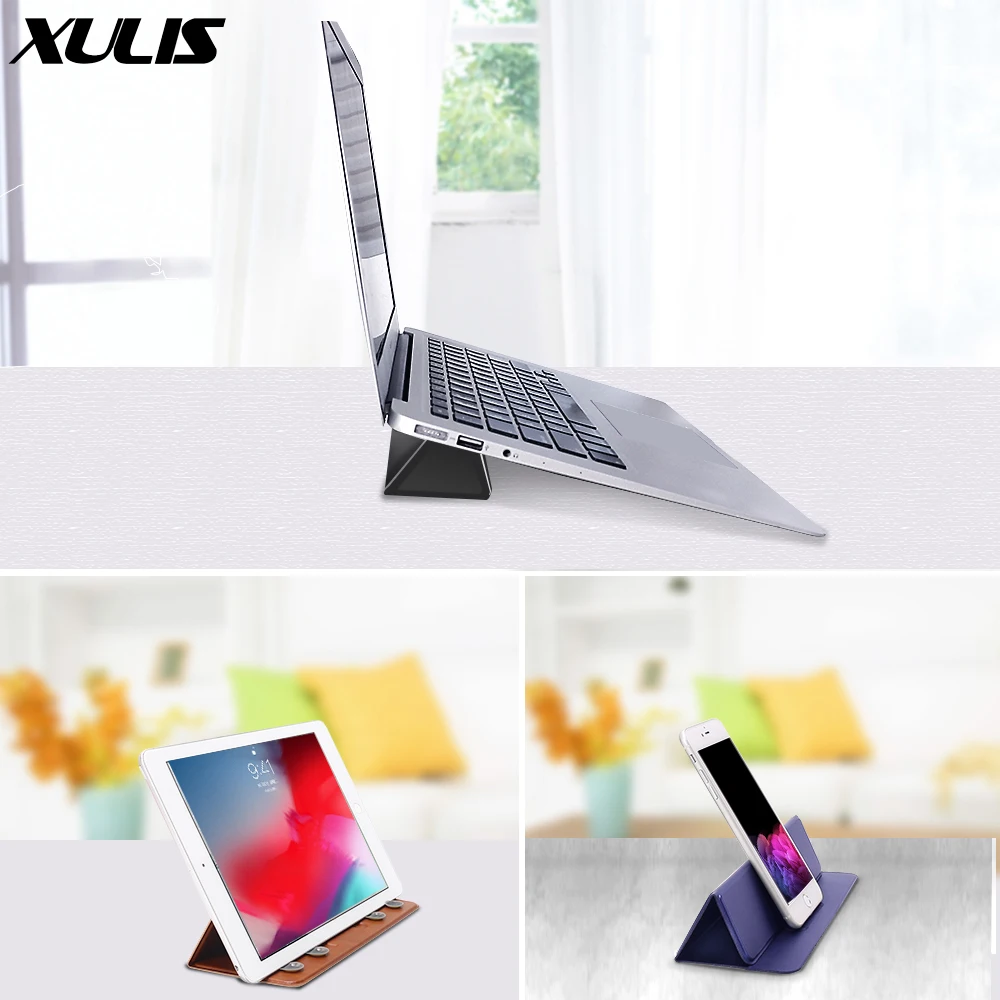 Портативная подставка для ноутбука Macbook складной магнитный держатель телефона