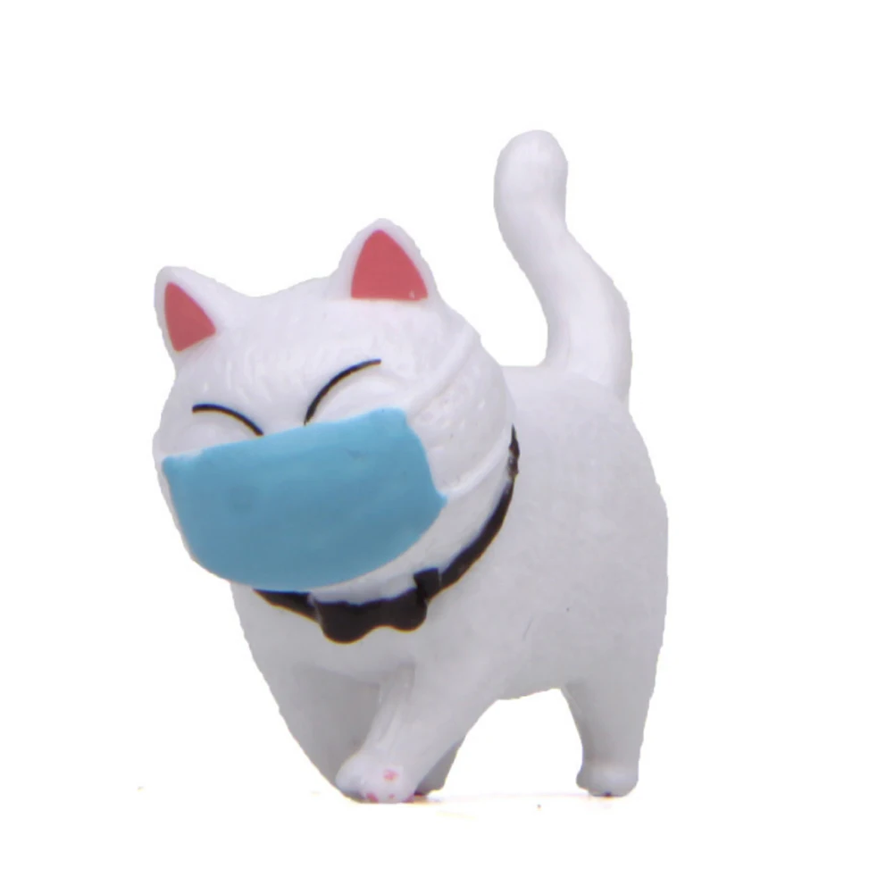 Мультяшный чехол для лица толстый кот мини модель фигурка орнамент микро пейзаж