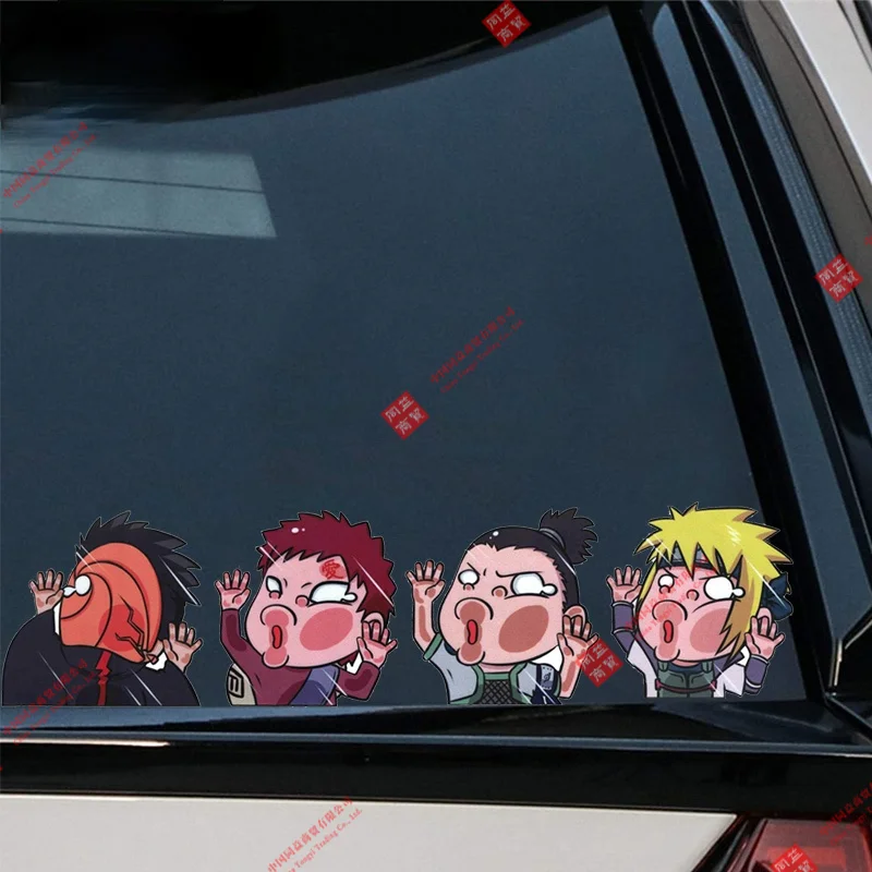 

Funny Gaara Kakashi Jiraiya Anime Peeking Car Sticker Decal Decor for RV Auto Motocross Racing Laptop Helmet Trunk Wall
