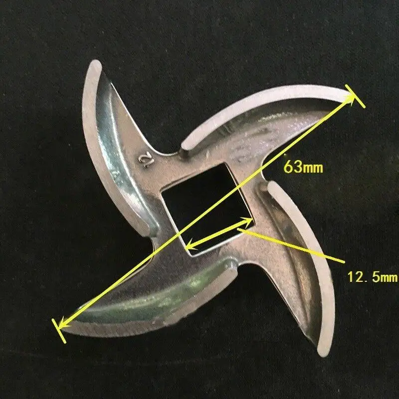 1 х стальной режущий лезвие измельчитель замена для мясорубки #12 63 мм | Дом и сад