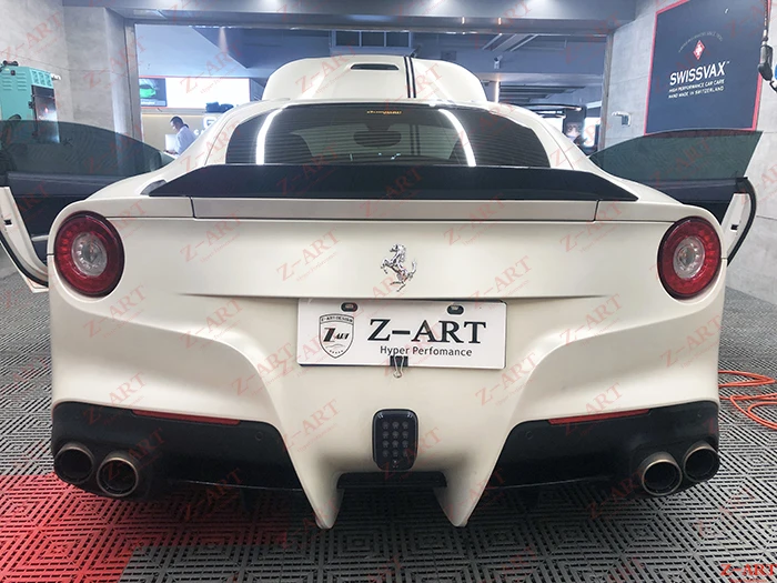 Z ART углеродного волокна задний спойлер для феррари F12 заднее крыло ducktail
