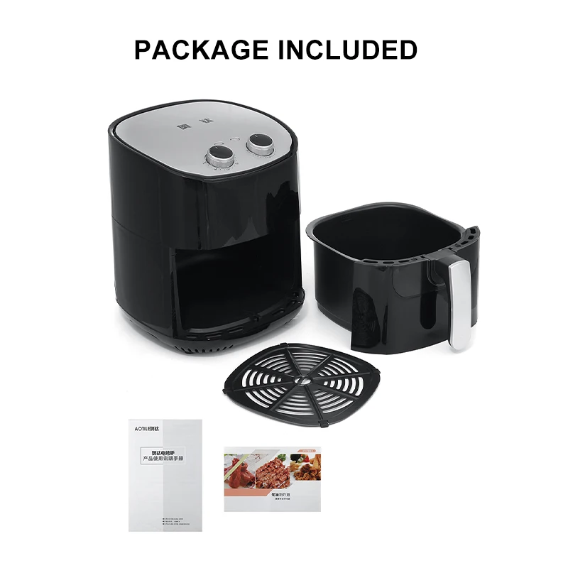 

2000W 6L Air Fryer Chicken Oil free Air Fryer Health Fryer Pizza Cooker Digital Thermostat Temperature Electric Deep Airfryer