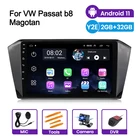 2 Гб Оперативная память 32GB Встроенная память автомобиль радио мультимедиа видео плеер для VWVolkswagen Passat b8 Magotan 2015-2018 4 core Авто GPS Android 11