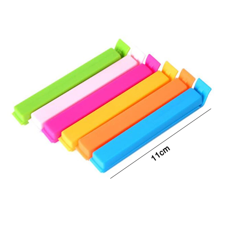 

10Pcs/lot Portable New Kitchen Storage Food Snack Seal Sealing Bag Clips Sealer Clamp Plastic Tool