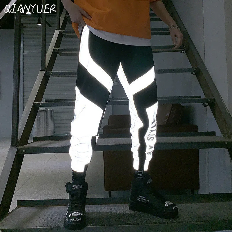 Мужской комбинезон для бега повседневные спортивные брюки в полоску с высокой