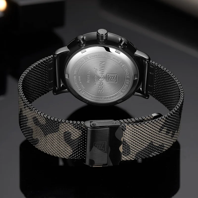 Naviforce мужские часы ультра тонкие s элегантные модные кварцевые наручные