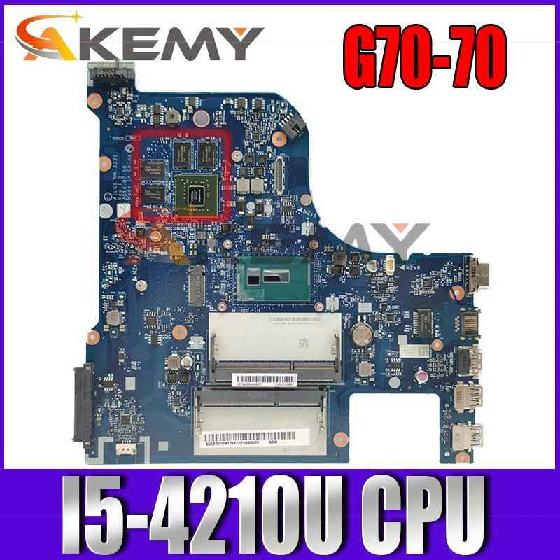 Применимо к G70 70 ноутбук материнская плата I5 4210U номер NM A331 FRU 5B20G89581