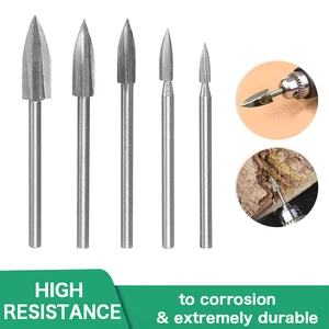 Набор сверл для резьбы по дереву и гравировки, 5 шт.