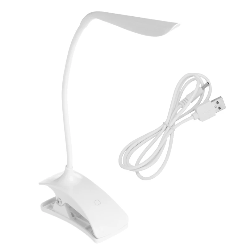 

Flexible LED Reading Light Rechargeable Clip-on Bed Table Desk Lamp Study Beside Dropshipping