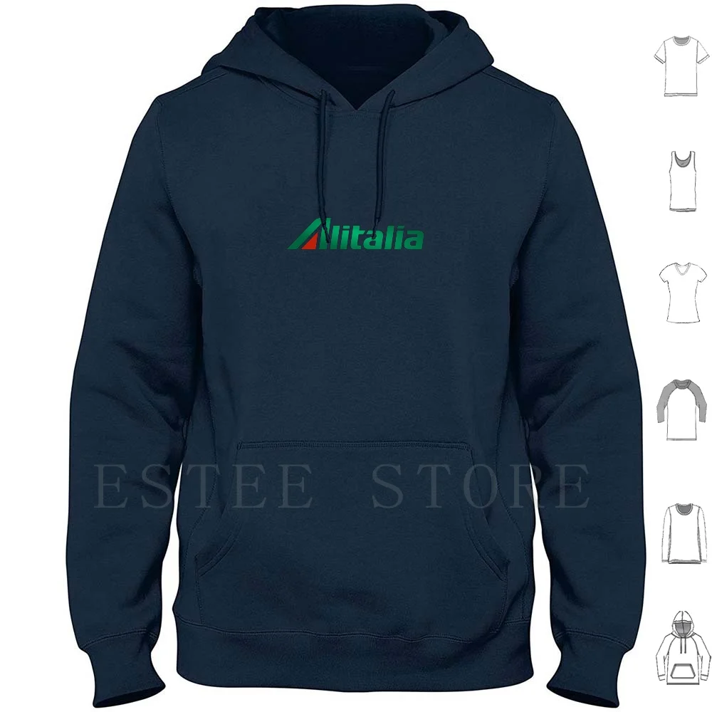Толстовка с длинным рукавом и логотипом Alitalia логотип гоночного автомобиля