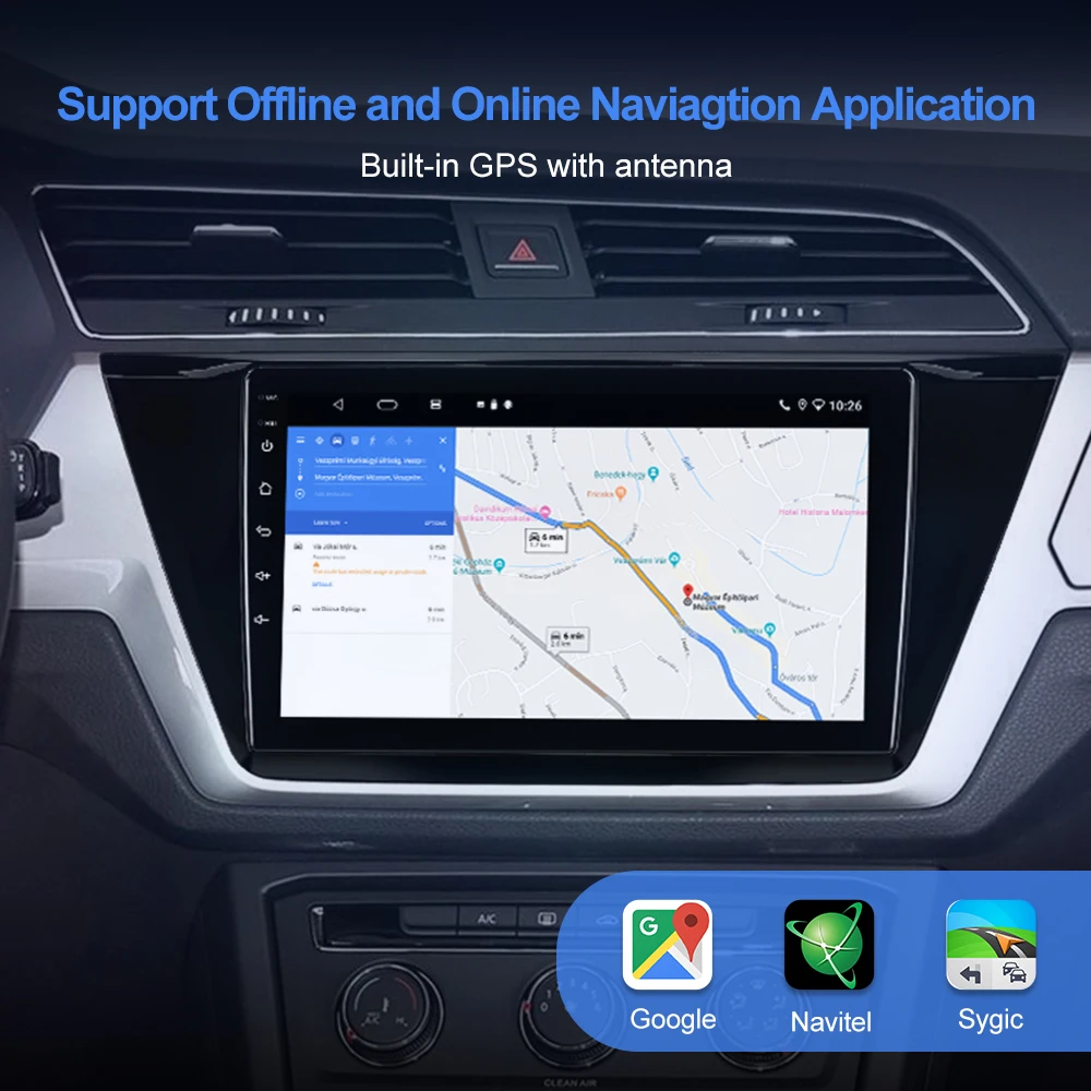 Автомагнитола ISUDAR Android10 для VW/Volkswagen/TOURAN 2016 2017 2018- GPS-навигация Мультимедиа CANBUS