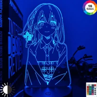kanojo okarishimasu sumi sakurasawa led night light for bedroom decor gift nightlight anime waifu 3d lamp sumi rent a girlfriend