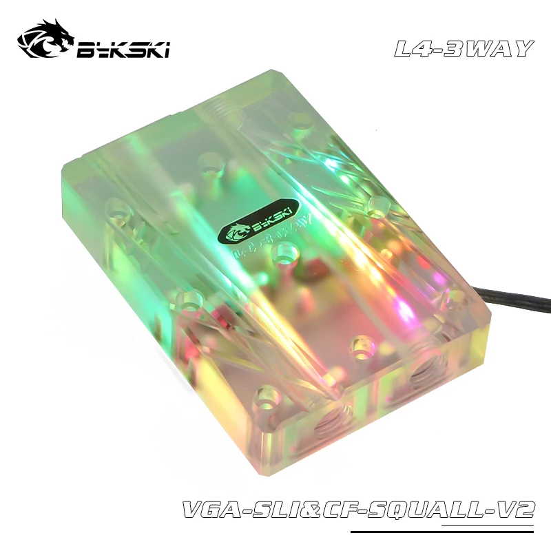 Bykski SLI/CF мультикарта SLI мостовой модуль акриловая коробка для графической карты