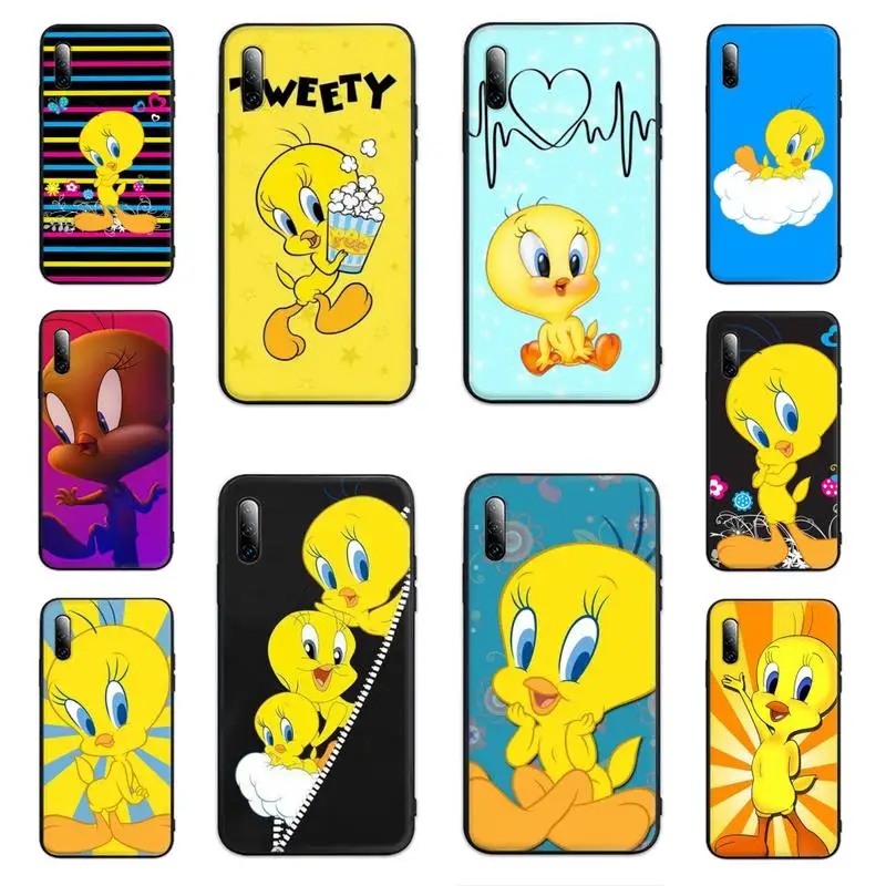 

Cartoon Tweety Bird Piolin Phone Case For Huawei Y5 Y6 Y7 Y8 Y9 Nova 4 5 6 7 Pro Se Soft Back Cover