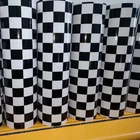 Самодельная матовая глянцевая черная белая клетчатая камуфляжная виниловая пленка-наклейка с воздушным спуском размером 50x20 0300500 см