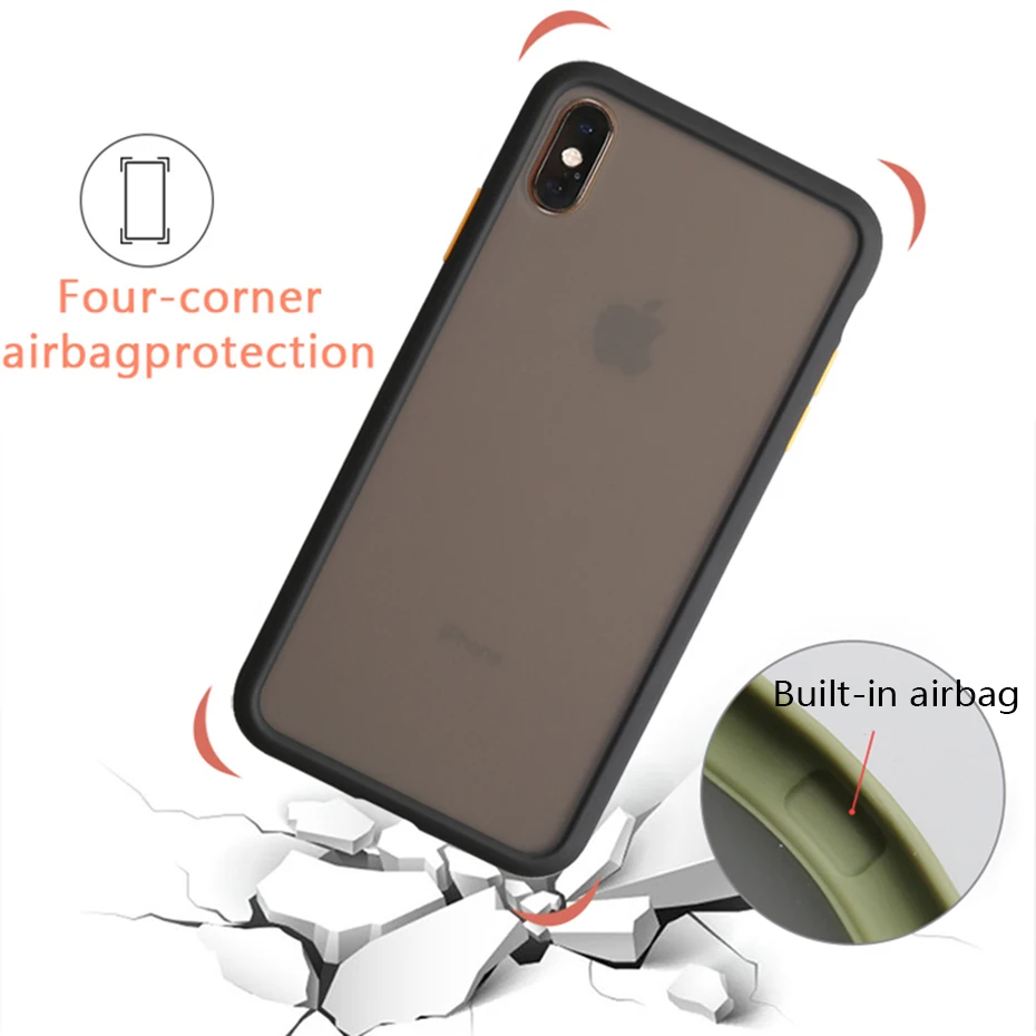 Силиконовый чехол для телефона iphone XS MAX XR 11 Pro X 6s 7 8 plus матовый анти-отпечаток