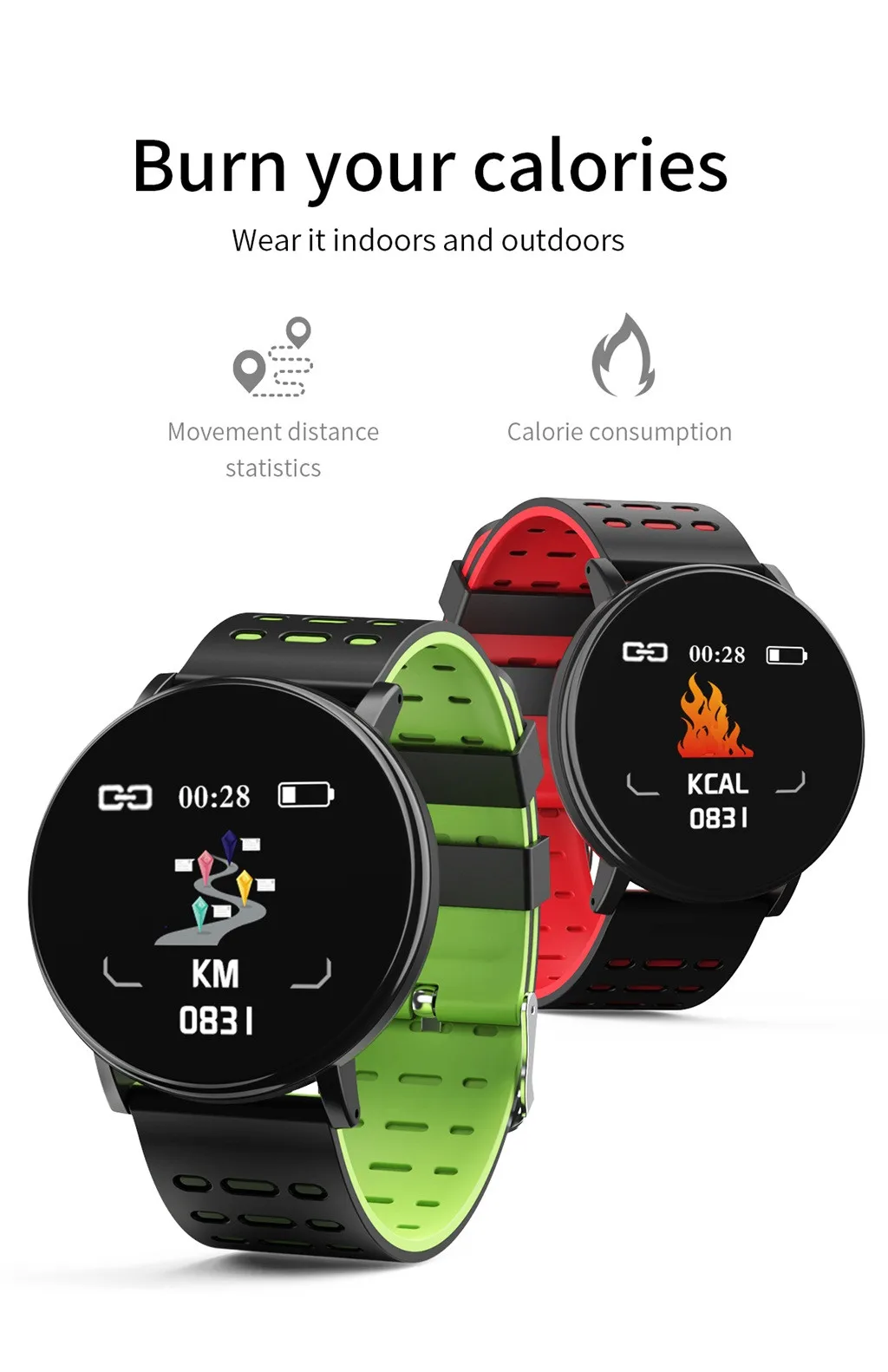 Men Women Smart Watch Heart Rate Bracelet High-definition Touch-Screen IP67 Waterproof @20 | Электроника