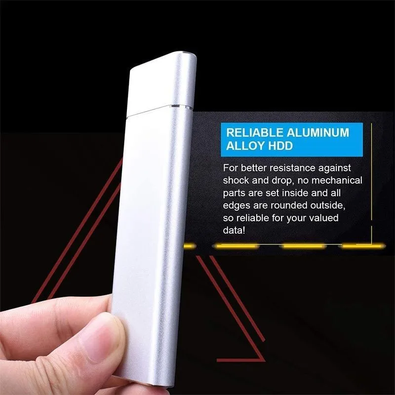 2 ТБ/1 ТБ M.2 корпус переносного жесткого диска Тип C USB3.1 Портативный SSD