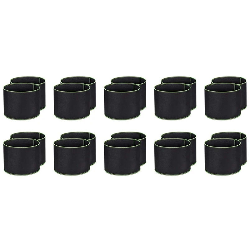 

20-Pack 1 Gallon Grow Bags Heavy Duty Aeration Fabric Pots Thickened Nonwoven Fabric Pots Plant Grow Bags