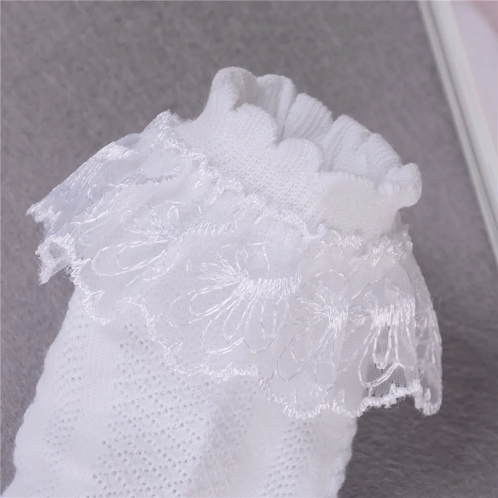 

Girl Kids Toddler Party Gift Sweet Baby Lace Socks Breathable Cotton Ruffle Princess Mesh Children's Ankle Short Sock