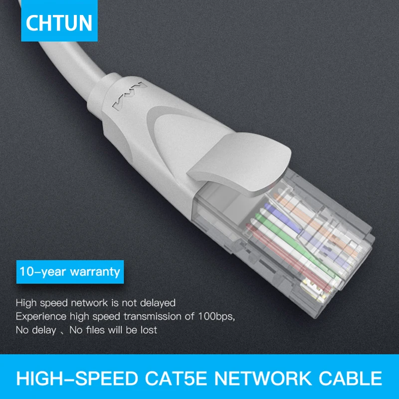 Чистый медный ультра пять класс неэкранированный готовый сетевой кабель cat5e