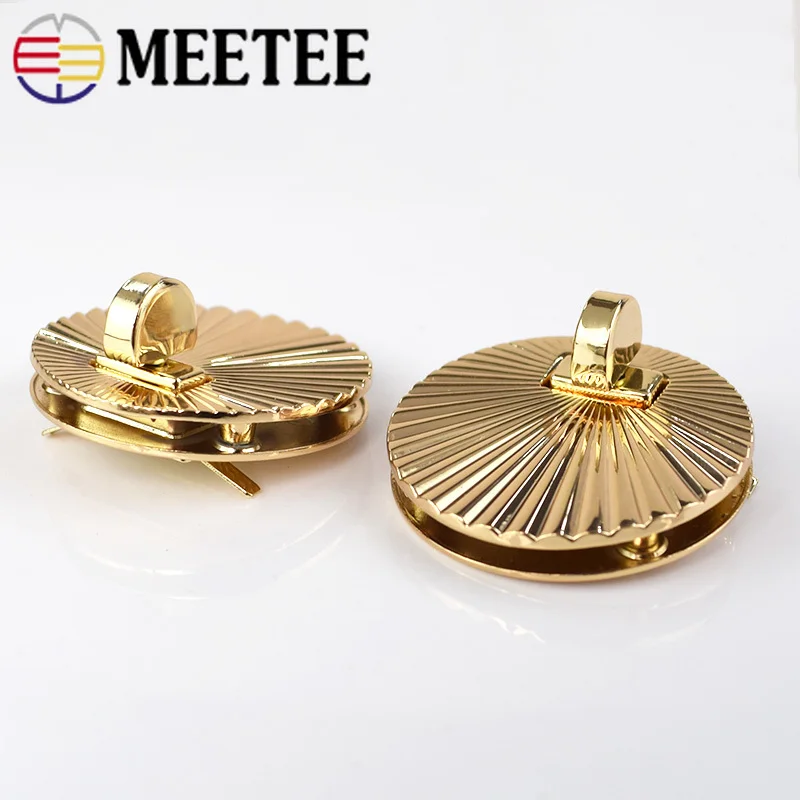 2/4 шт Круглые Женские сумки врезной замок металлический поворотный