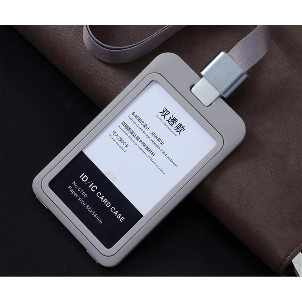 

Safe Reel Sling Name Badge Id Badges Card Cover With Suspension Lanyard Cord For Doctor Nurse Student Staff