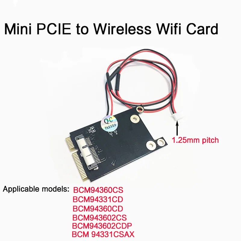 MINI PCI-E для беспроводной Wi-Fi-карты с линейной беспроводной картой BCM943602CS BCM94331CD для мини-PCI-E-адаптера