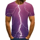 Мужская Повседневная футболка с коротким рукавом и 3D-принтом, 2021