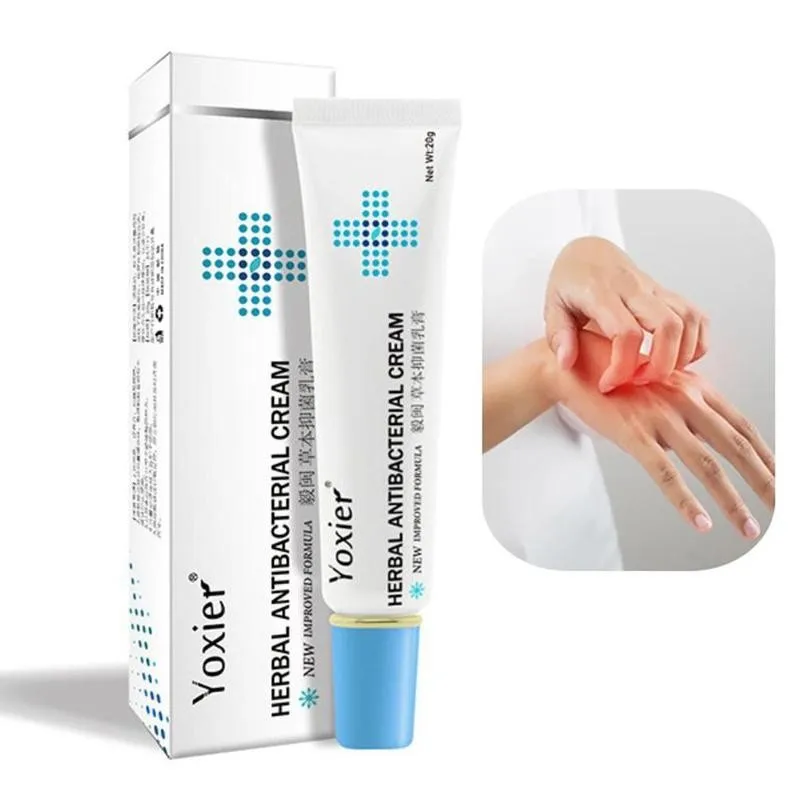 

Yoxier 20G Herbal Antibacterial Cream Skin Psoriasis Cream Anti-itch Relief Eczema Skin Rash Urticaria Desquamation Treatment
