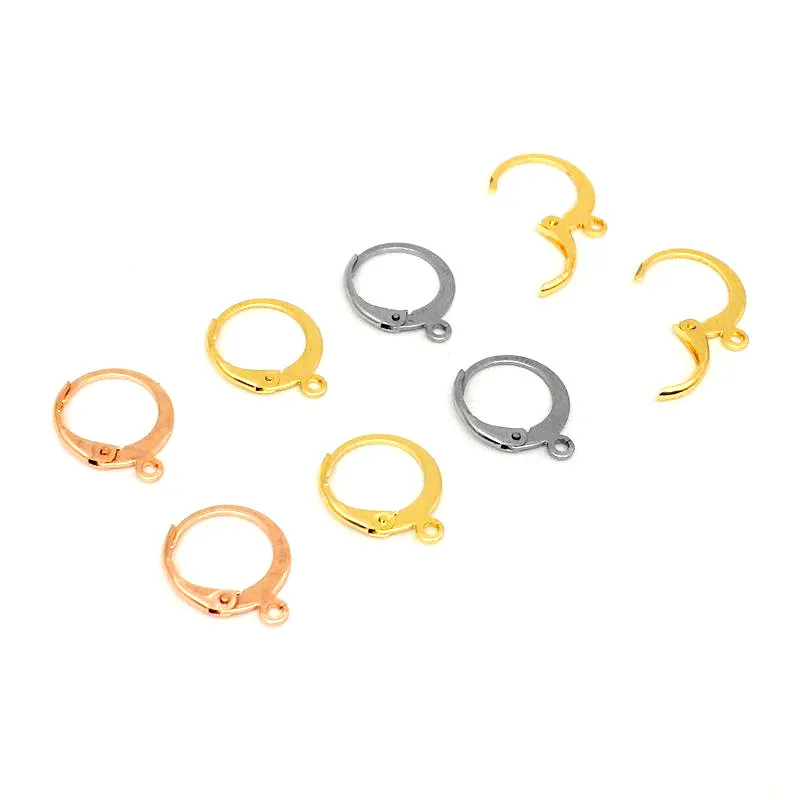 Застежки для сережек с французским замком из нержавеющей стали 316 20 шт./лот -