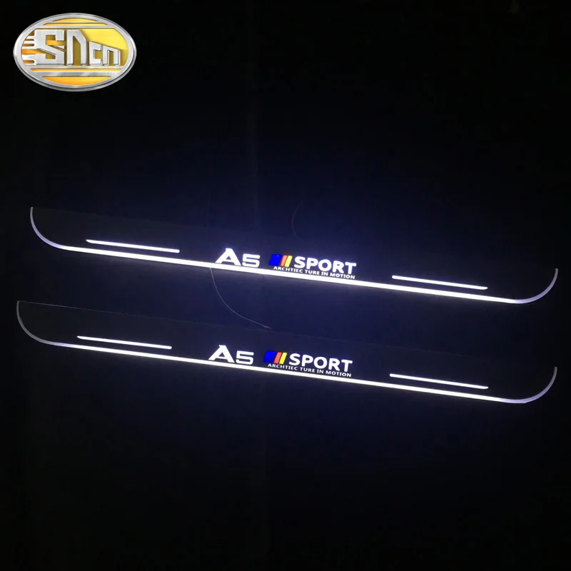 LED Door Sill for Audi A5 2007~2019 8TA F5A F53 Dynamic Lights Scuff Plate Threshold Welcome Light Car Accessories | Автомобили и