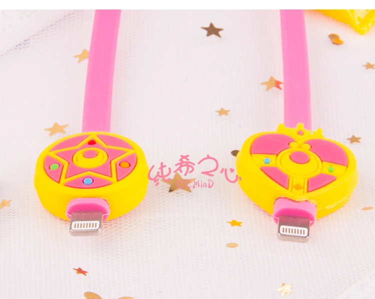 Аниме Сейлор Мун usb зарядный кабель карта Captor Сакура косплей мультфильм мобильный телефон линия данных подарок