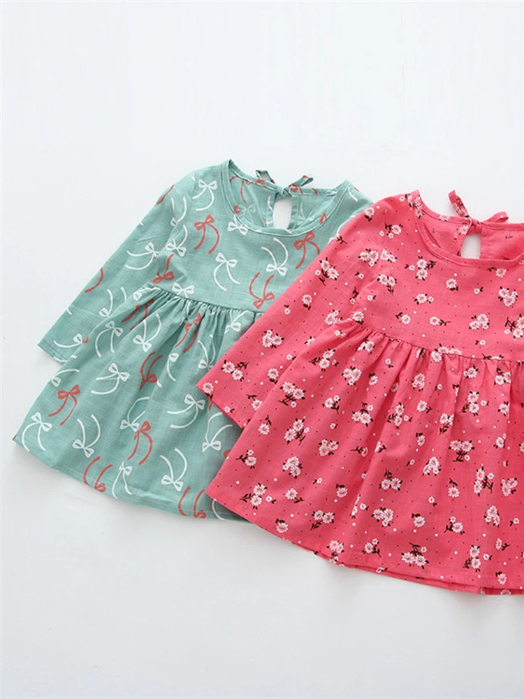 Из хлопка и льна От 2 до 6 лет одежда для девочек летнее платье Платье Berry детские