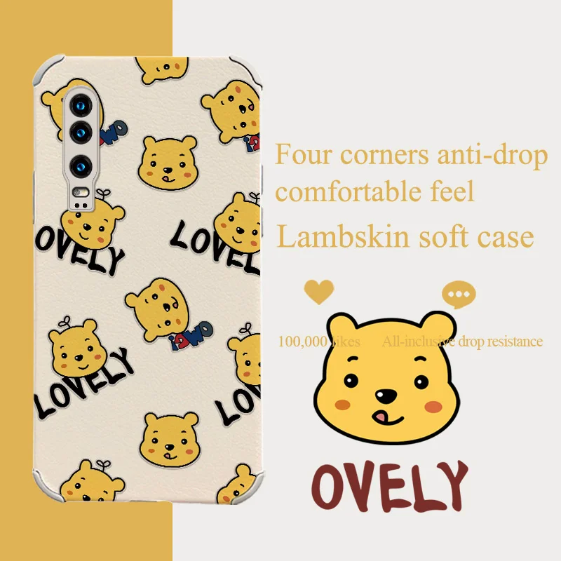 

Charming Little Bear Phone Case For Huawei P30 P30Pro P30Lite Pro Lite Liquid Silicone Cover