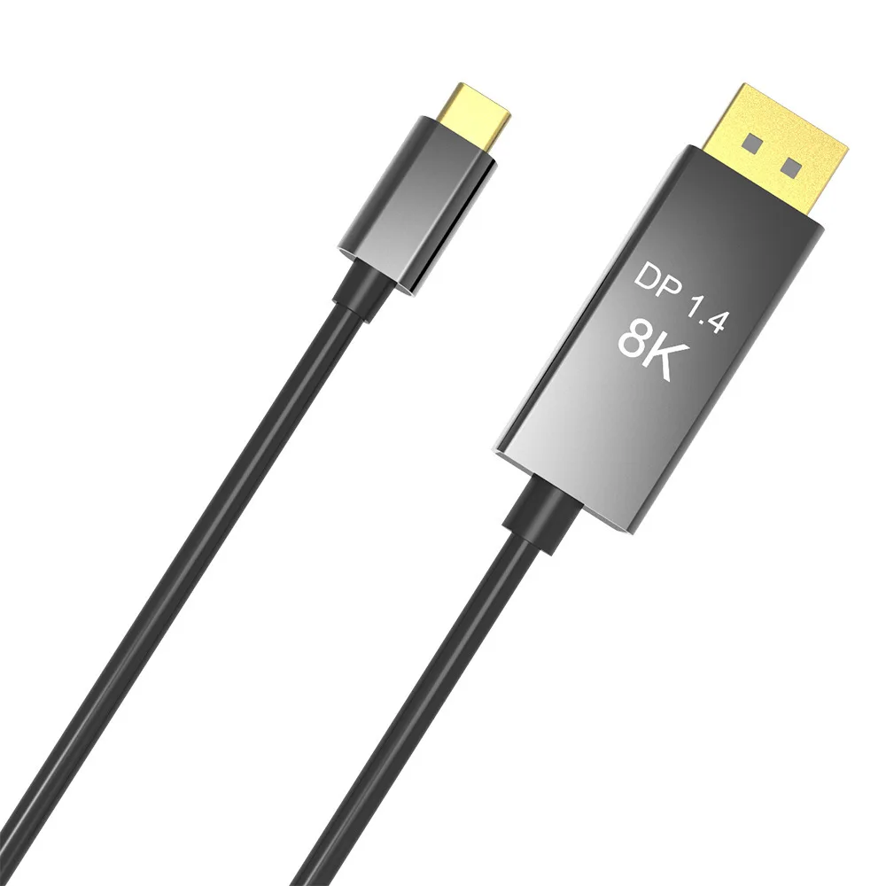 

Кабель USB C к DisplayPort версии 1,4, кабель 8K @ 60 Гц 4K @ 144 Гц, USB 3,1 Type C Thunderbolt 3 к DP, кабель для MacBook Galaxy S9 Huawei