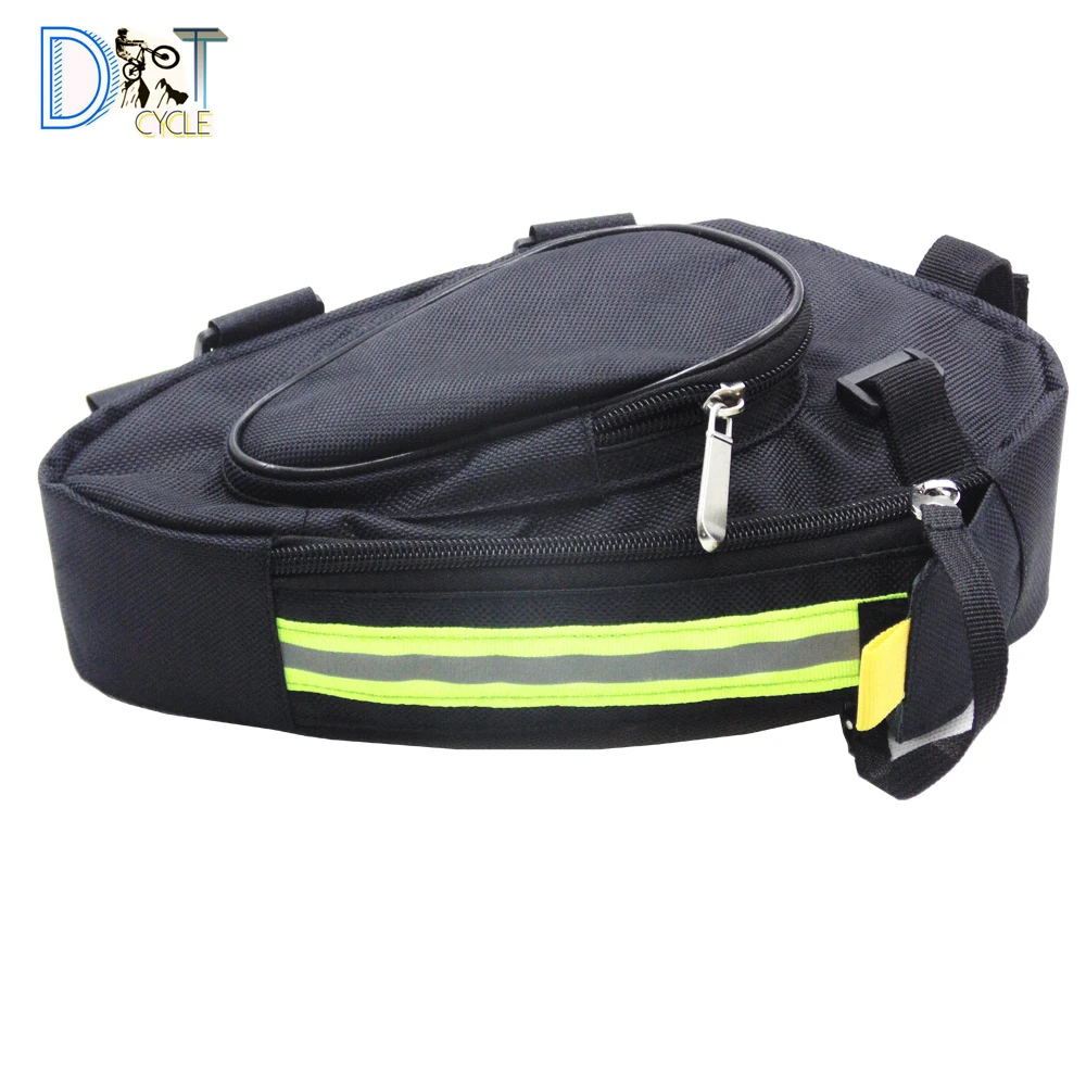 

Small triangle bag seat tube bag triangle storege bag for 36V 48V small triangle Li-ion battery with belt for folding bike