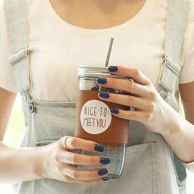 650 мл большая емкость креативная стеклянная бутылка Мейсон банка креативные