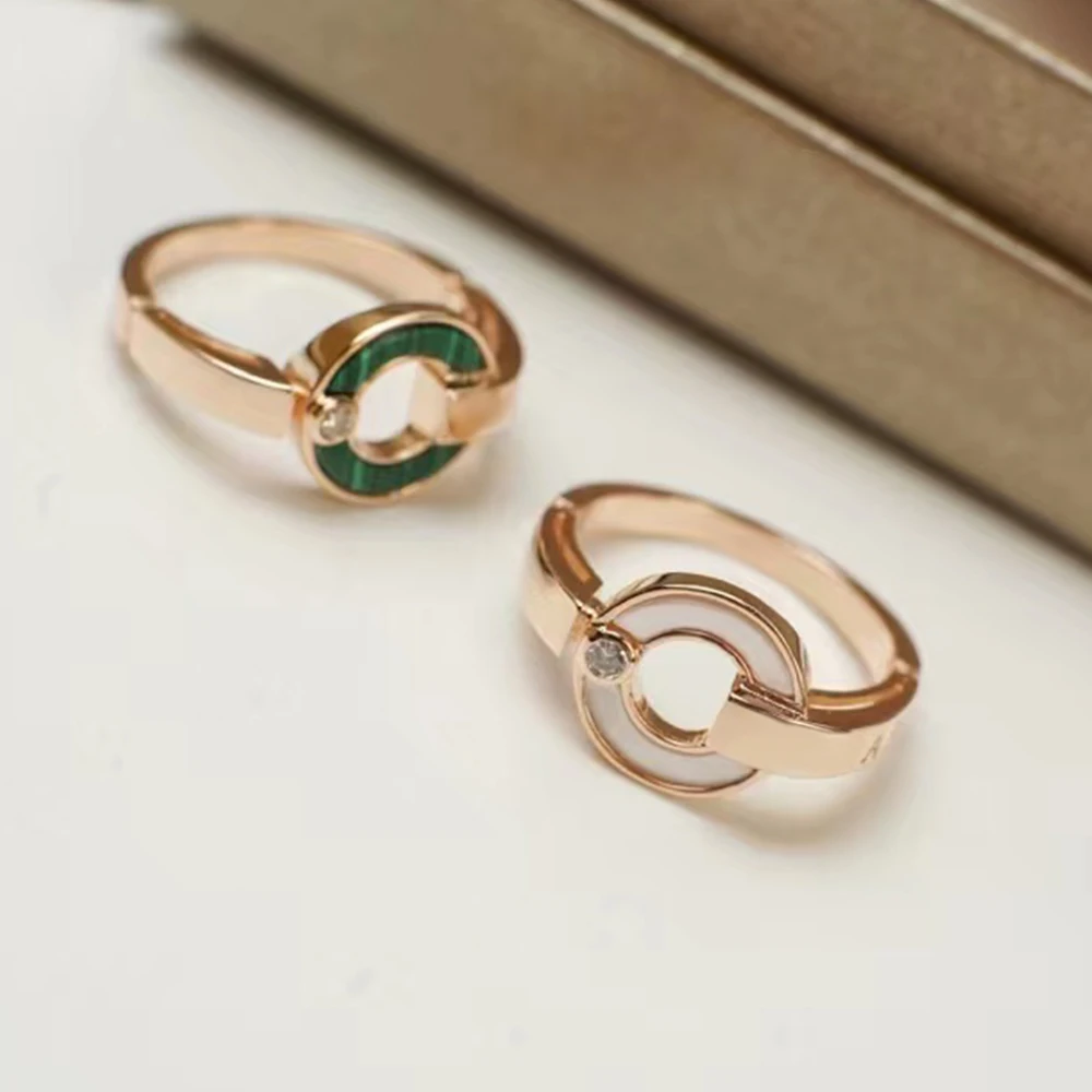 

WPB BV кольца высокого качества оригинальный 1:1 логотип Римский натуральный камень полый компас кольцо с диском BVL Роскошные ювелирные издели...