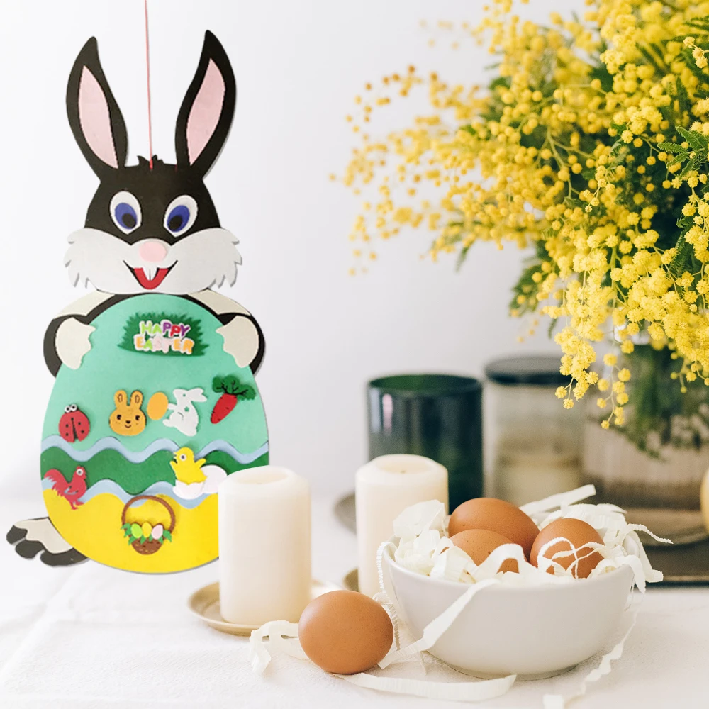 

Подвеска в виде кролика из фетра для украшения дома и вечерние