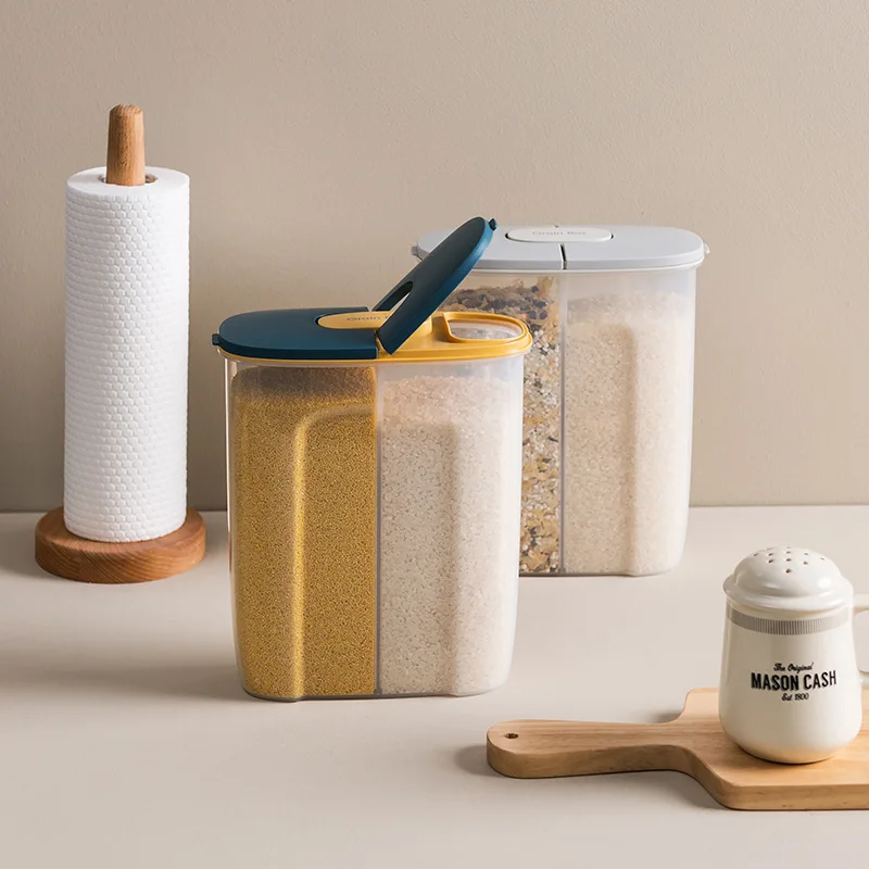 Бытовой пластиковый контейнер для хранения продуктов органайзер специй банки