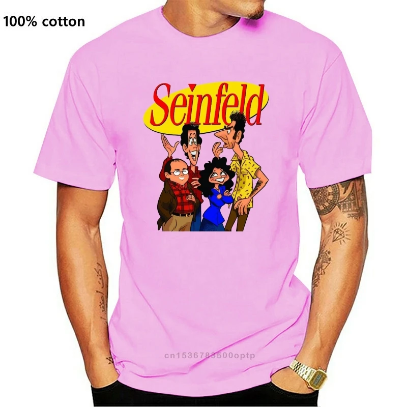 

Новинка, карикатурная футболка SEINFELD, мультяшный Крамер кострофа элаин Джерри