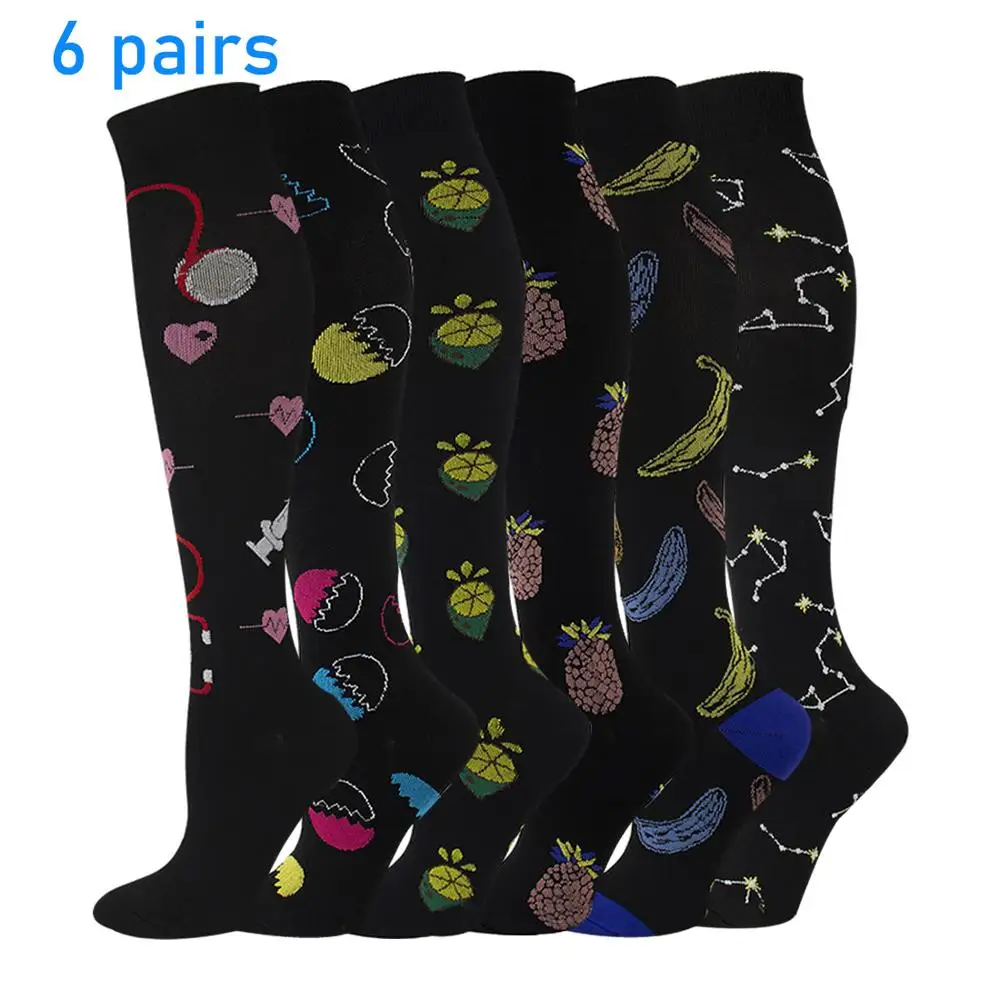 Compression Socks New Arrival 6 Pairs Per Set Outdoor Sport Compression Sock for Cycling Skateboard Sport Accessory