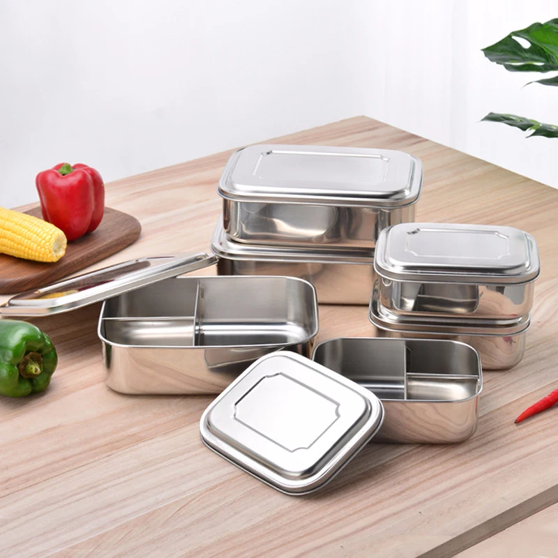 Еда контейнер с одним Слои студенческие коробки для обеда большой Ёмкость легко