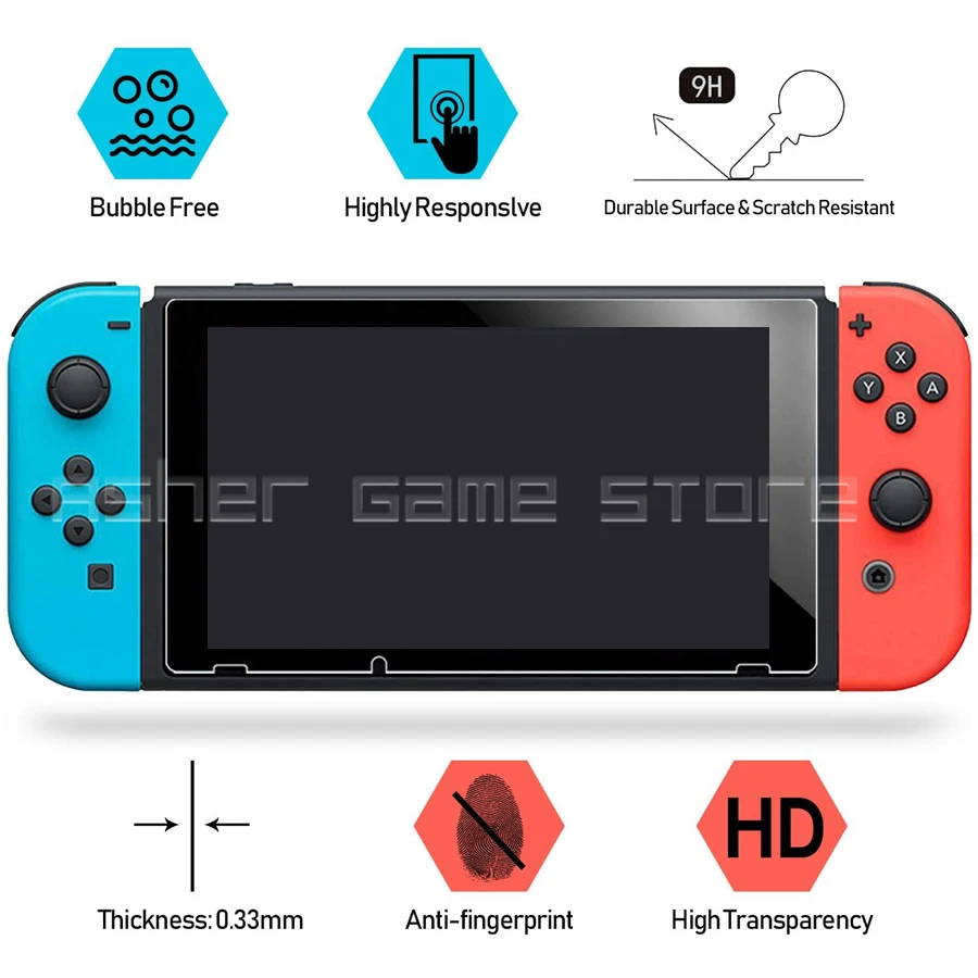 

Storage Bag Luxury Waterproof Case + 1 Screen Protector for Nitendo Nintendo Switch NintendoSwitch NS Console Joycon Accessories